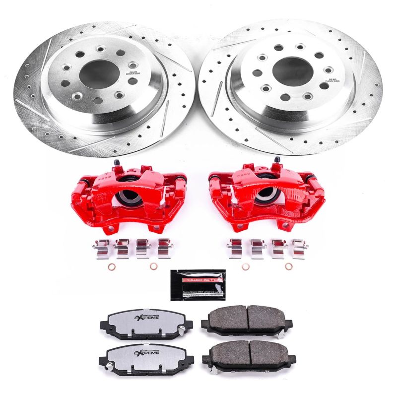 PSB Z36 Truck & Tow Kit w/Cals - Power Stop 18-19 Jeep Wrangler Rear Z36 Truck & Tow Brake Kit w/Calipers