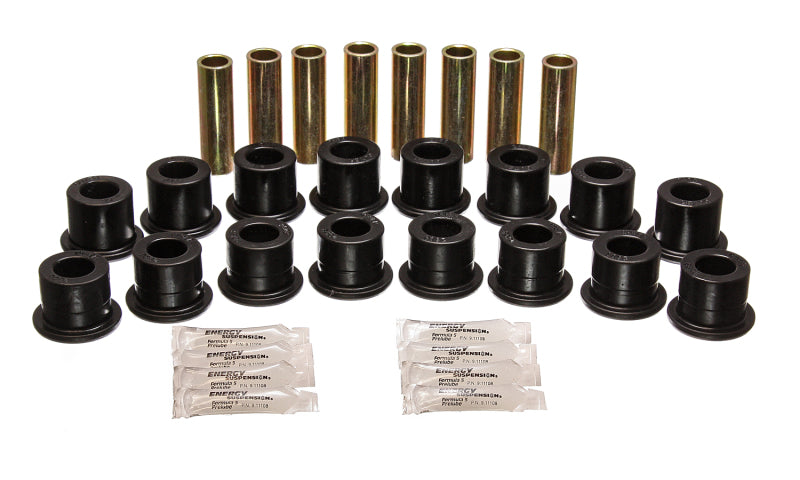 ES Cntrl Arm Bushings - Black - Energy Suspension 94-06 Hummer H1 Black Front & Rear End Control Arm Bushing Set