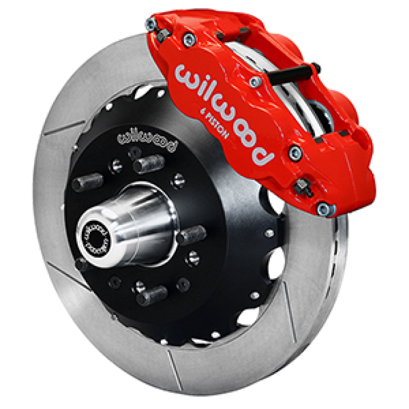 WIL Superlite Brake Kit - Wilwood 55-57 Chevy Bel Air Superlite 6R Kit, 5 x 4.50in/4.75in Hub - 12.88in Slotted - Red
