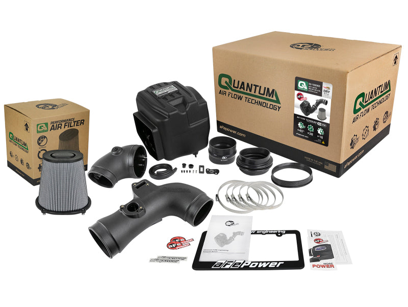 AFE Quantum Intakes - aFe Quantum Pro DRY S Cold Air Intake System 11-16 GM/Chevy Duramax V8-6.6L LML - Dry
