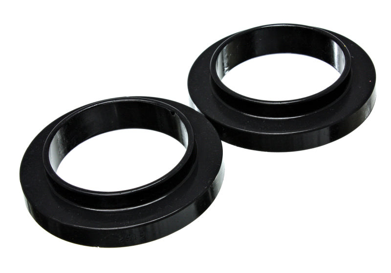 ES Spring Isolators - Black - Energy Suspension Universal 3 3/4in ID 25 7/16in OD 3/4in H Black Coil Spring Isolators (2 per set)