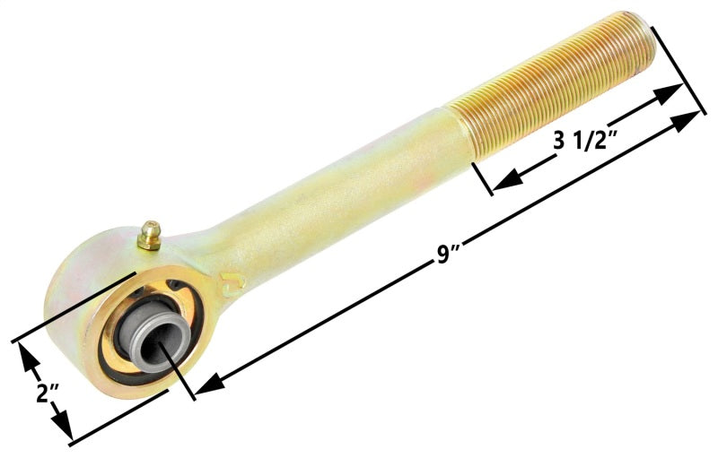 ROK Johnny Joints - RockJock Johnny Joint Rod End 2in Narrow Forged Long Shank 1in-14 RH Threads 1.800in x .630in Ball
