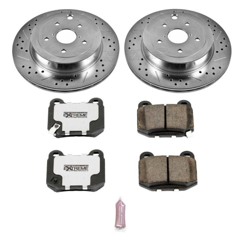 PSB Z26 Street Warrior Kit - Power Stop 08-14 Subaru Impreza Rear Z26 Street Warrior Brake Kit