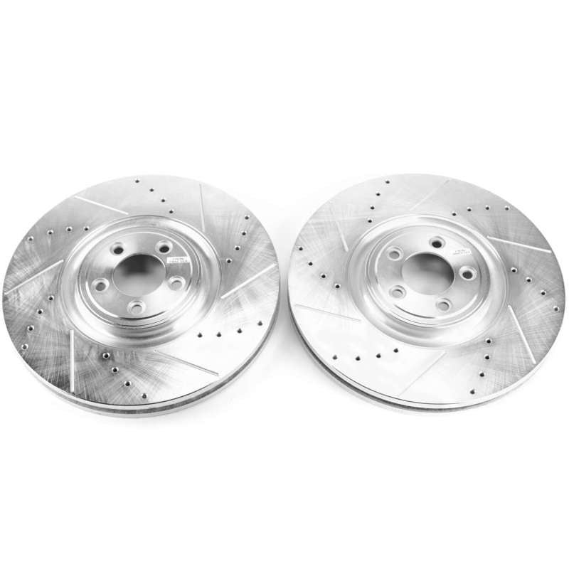 PSB Evolution Drill/Slot Rotor - Power Stop 12-15 Jaguar XKR-S Front Drilled & Slotted Rotor - Pair