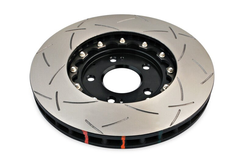 DBA 5000 Series Slotted Rotors - DBA 03-05 Evo 8/9 Front Slotted 5000 Series 2 Piece Rotor Assembled w/ Black Hat