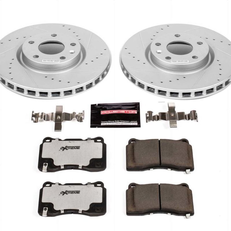 PSB Z26 Street Warrior Kit - Power Stop 15-19 Chevrolet Corvette Front Z26 Street Warrior Brake Kit