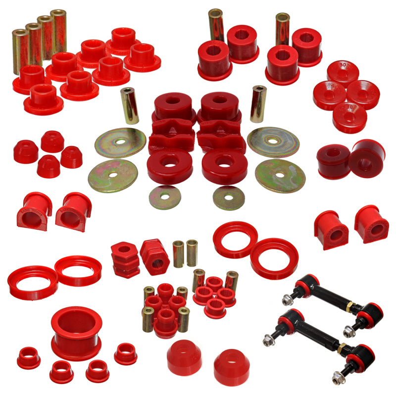 ES C-Bushings - Red - Energy Suspension 97-01 Honda CR-V Master Bushing Set - Red