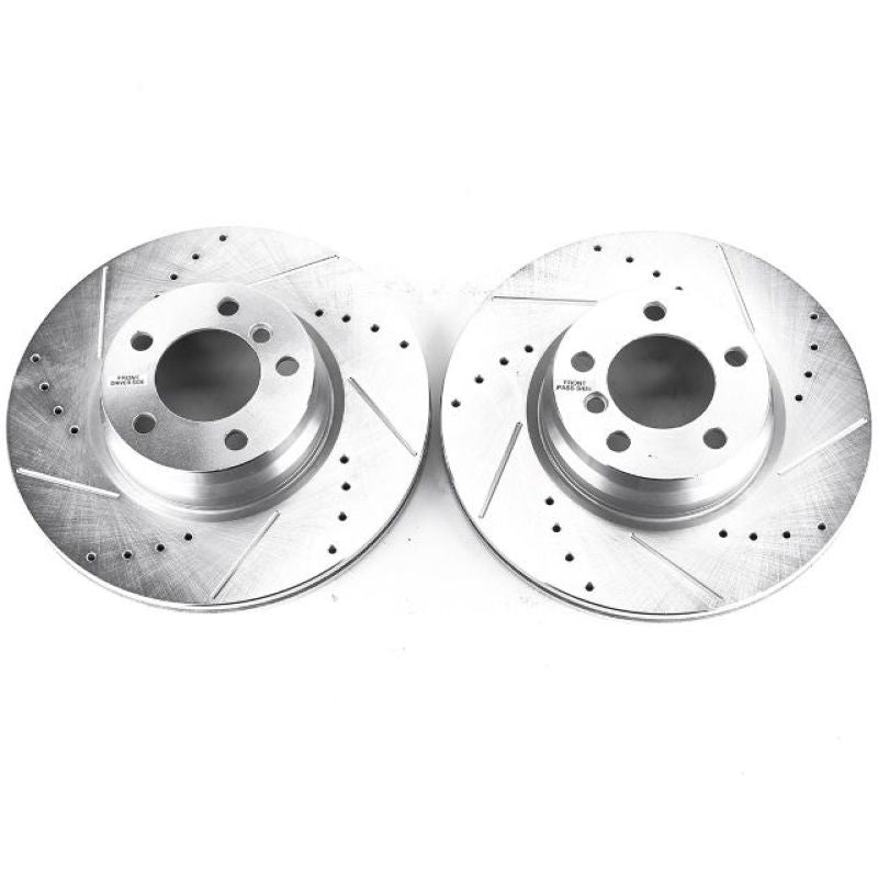 PSB Evolution Drill/Slot Rotor - Power Stop 14-15 BMW 228i Front Evolution Drilled & Slotted Rotors - Pair