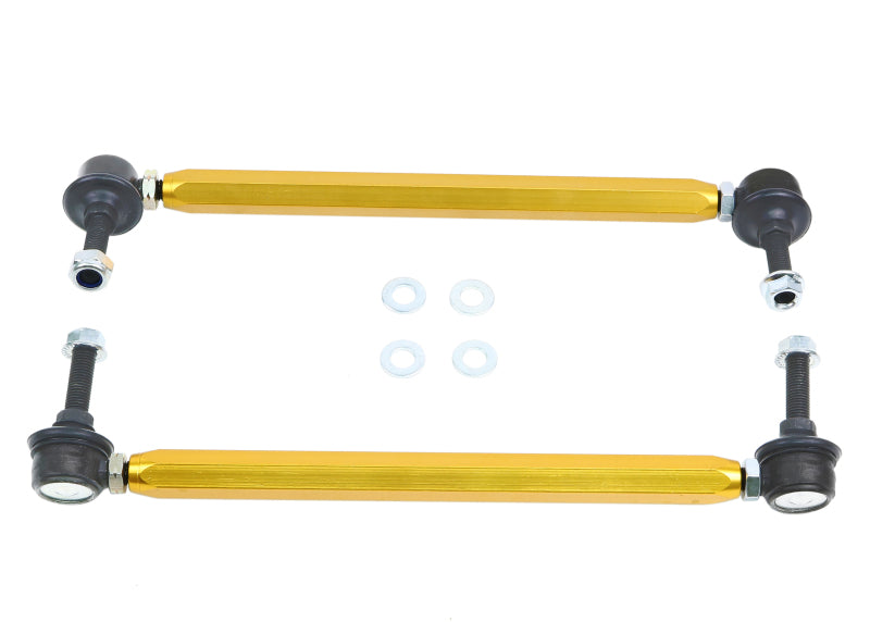 WL Sway Bar Links - Whiteline Universal Swaybar Link Kit Heavy Duty Adjustable Steel Ball Joint