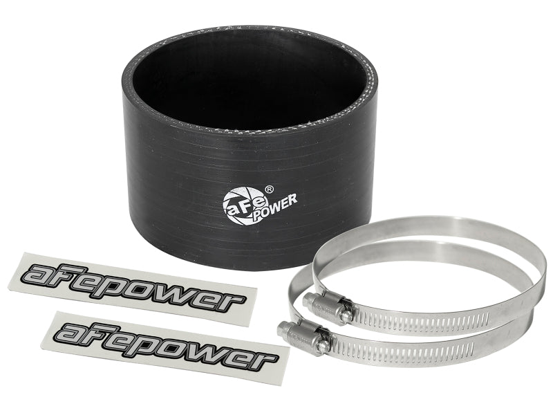 AFE Elbow Reducing Couplers - aFe Magnum FORCE Intake Coupling Kit (3-1/4 IN ID x 2 IN L) Straight Coupler - Black