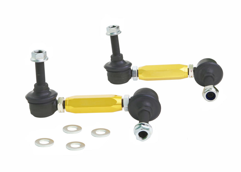 WL Sway Bar Links - Whiteline Universal Swaybar Link Kit-Heavy Duty Adj Steel Ball w/ 10mm Ball Stud