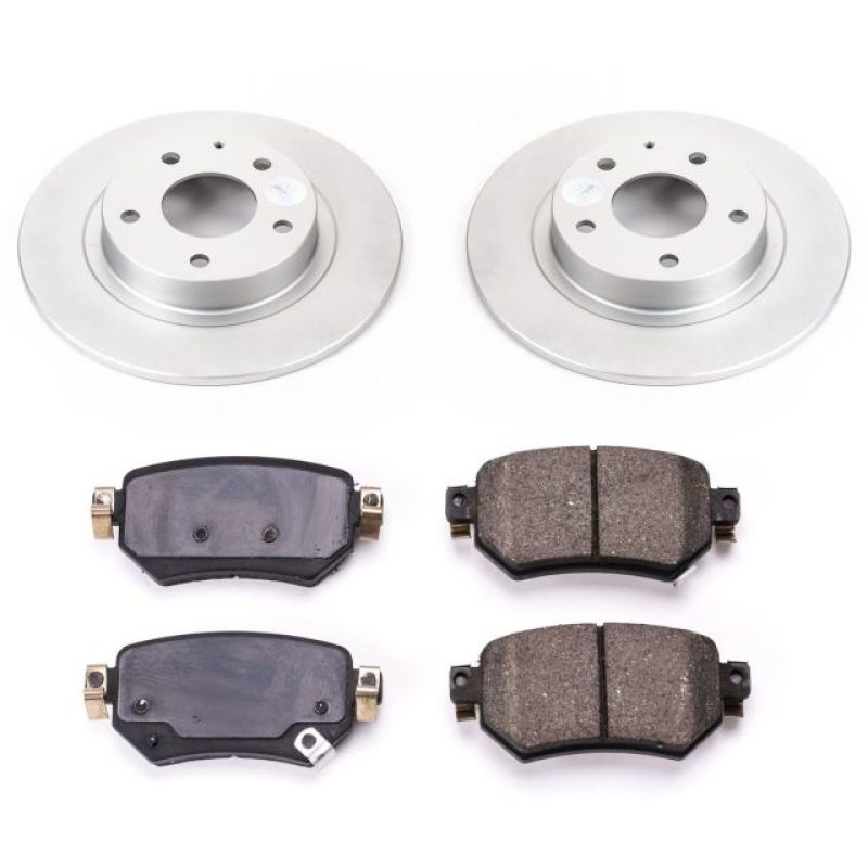 PSB Z17 Evolution Coated Kit - Power Stop 16-18 Mazda 6 Rear Z17 Evolution Geomet Coated Brake Kit