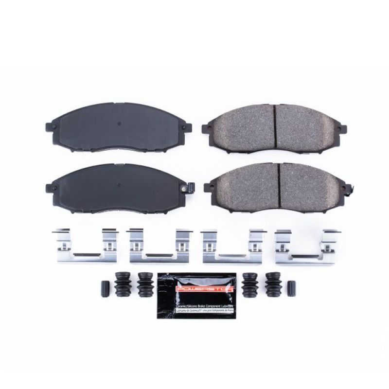 PSB Z23 Evolution Brake Pads - Power Stop 03-04 Nissan Frontier Front Z23 Evolution Sport Brake Pads w/Hardware