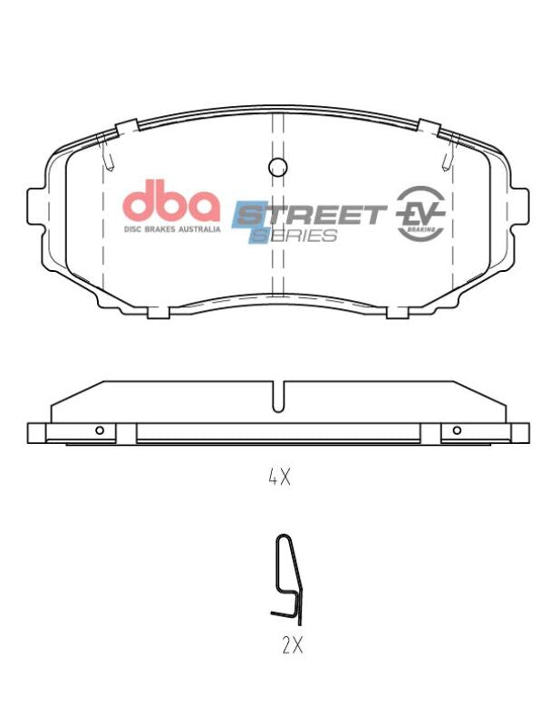 DBA Street Series Brake Pads - DBA 07-14 Ford Edge AWD Front SSEV Street Series Brake Pads