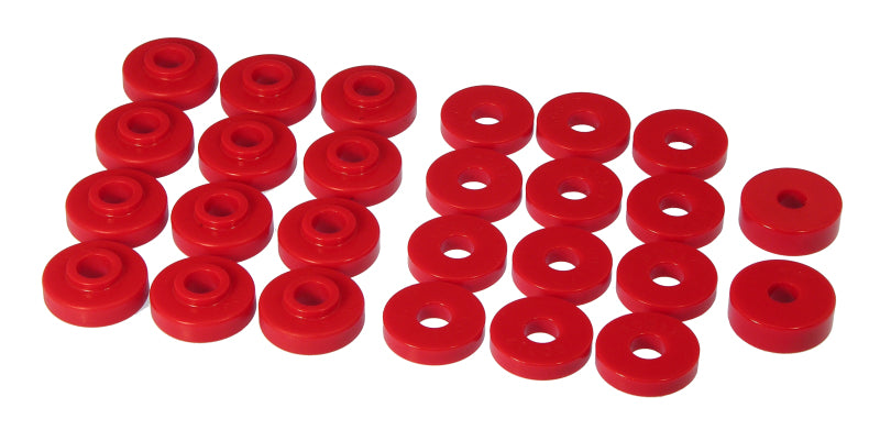 PRO Body/Subframe Bush - Red - Prothane 67-73 Jeepster Commando Body Mount - Red