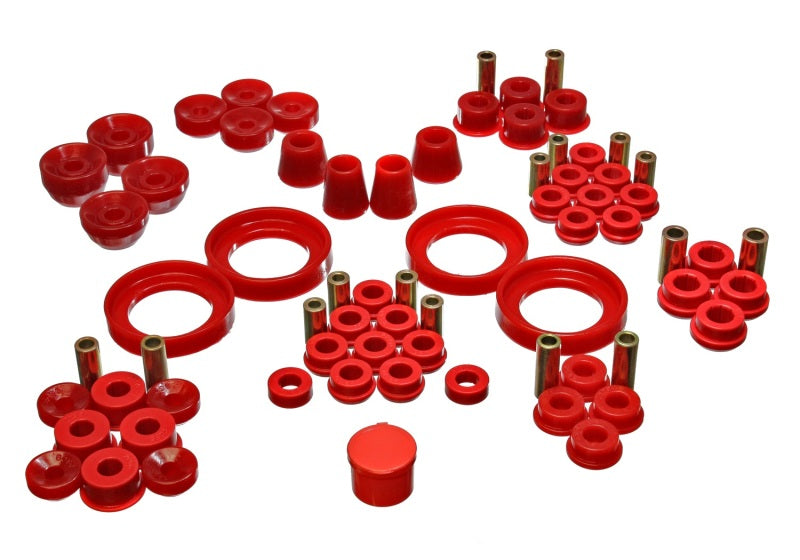 ES Hyper-Flex Sets - Red - Energy Suspension 92-96 Honda Prelude Red Hyper-Flex Master Bushing Set