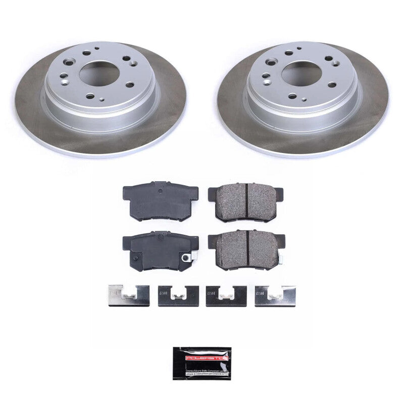PSB Semi-Coated Rotor Kits - Power Stop 99-03 Acura TL Rear Semi-Coated Rotor Kit
