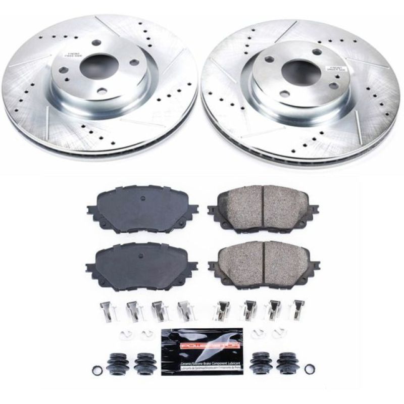 PSB Z23 Evolution Kit - Power Stop 17-19 Fiat 124 Spider Front Z23 Evolution Sport Brake Kit