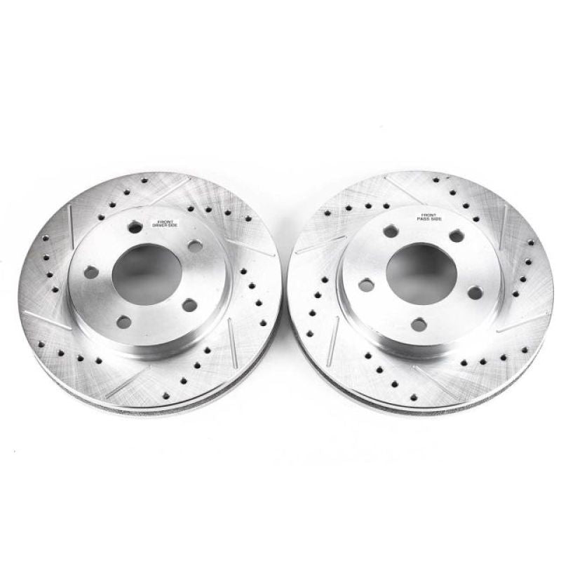 PSB Evolution Drill/Slot Rotor - Power Stop 02-07 Buick Rendezvous Front Evolution Drilled & Slotted Rotors - Pair