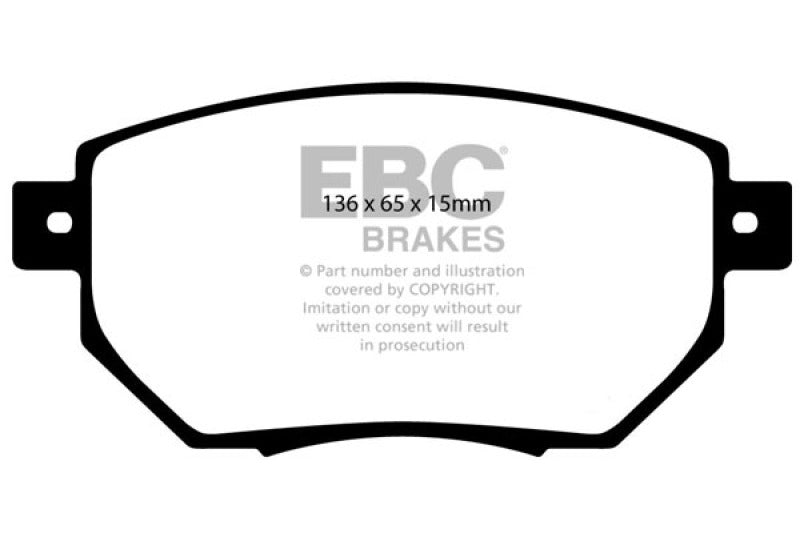EBC Greenstuff Brake Pad Sets - EBC 03-05 Infiniti FX35 3.5 Greenstuff Front Brake Pads