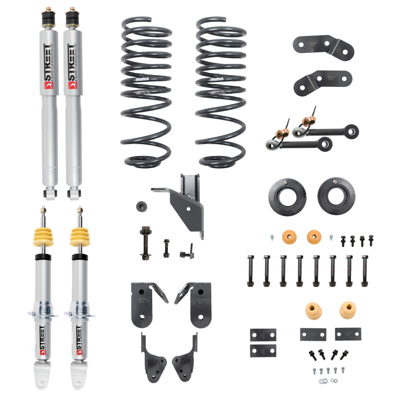 BT Lower Kit w SP Shocks - Belltech 2019+ Ram 1500 2WD/4WD 1in to 3in Front 3in to 4in Rear