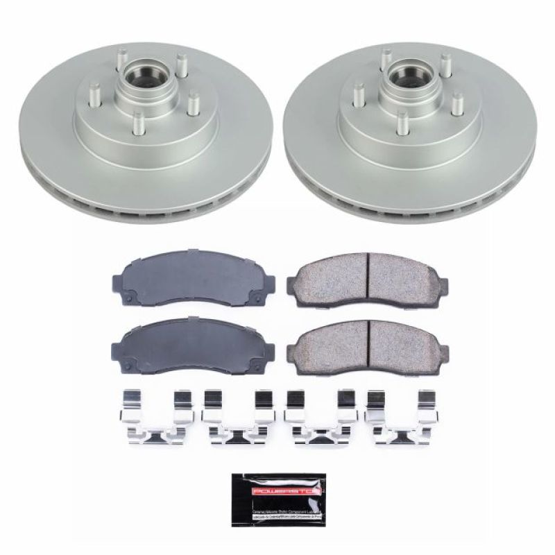 PSB Z17 Evolution Coated Kit - Power Stop 10-11 Ford Ranger Front Z17 Evolution Geomet Coated Brake Kit