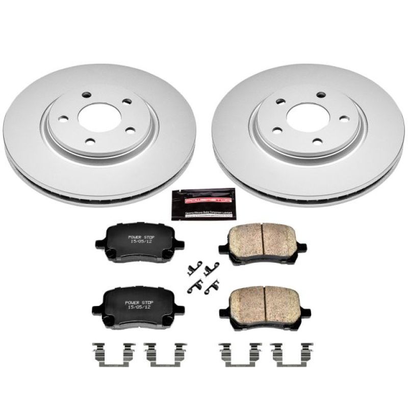 PSB Z17 Evolution Coated Kit - Power Stop 2007 Chevrolet Cobalt Front Z17 Evolution Geomet Coated Brake Kit