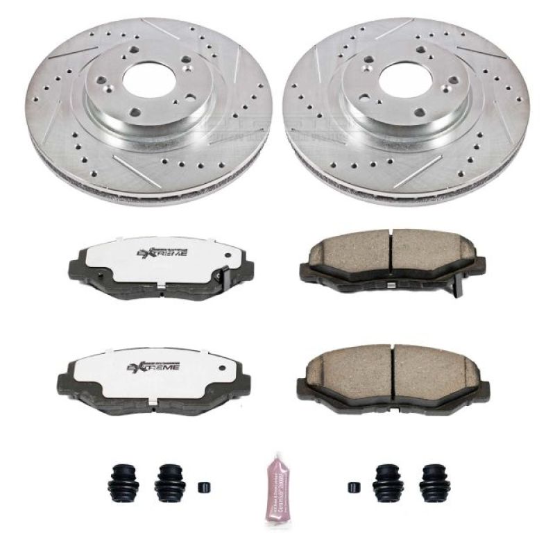 PSB Z26 Street Warrior Kit - Power Stop 13-15 Acura ILX Front Z26 Street Warrior Brake Kit
