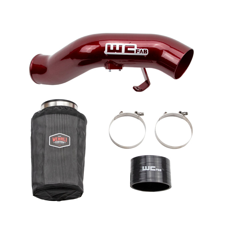 WCF Intake Kit - Wehrli 03-07 Ford 6.0L Powerstroke 4in Intake Kit - Bengal Red