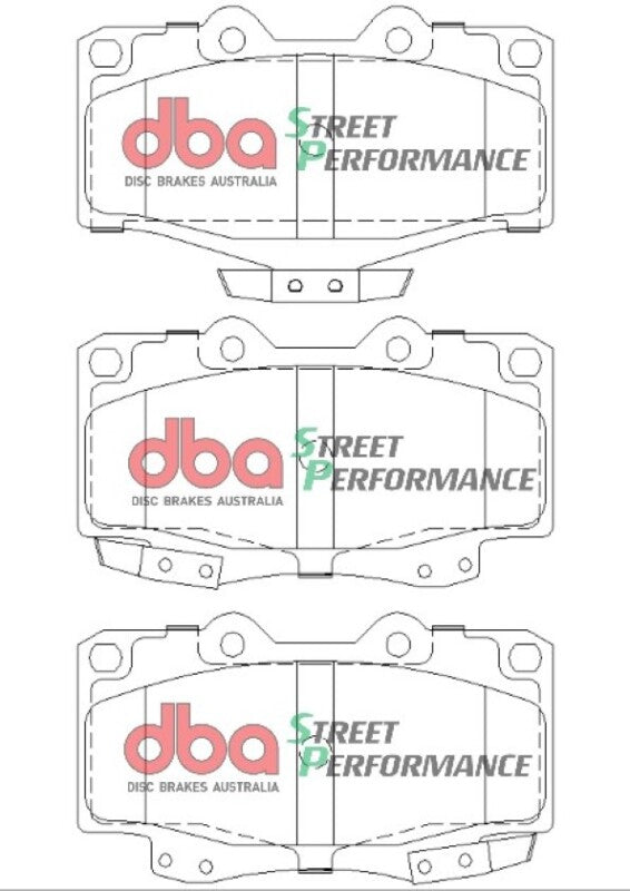 DBA SP Performance Brake Pads - DBA 95-04 Toyota Tacoma (6 Lug) Front SP Performance Brake Pads