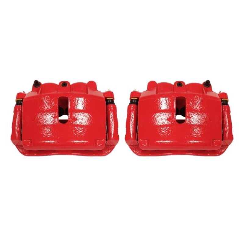 PSB Red Calipers - Power Stop 2009 Ford F-150 Front Red Calipers w/Brackets - Pair