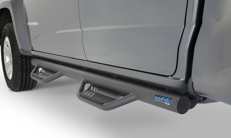 LND Terrain HX Step Bars - Lund 15-17 Chevy Colorado Ext. Cab Terrain HX Step Nerf Bars - Black