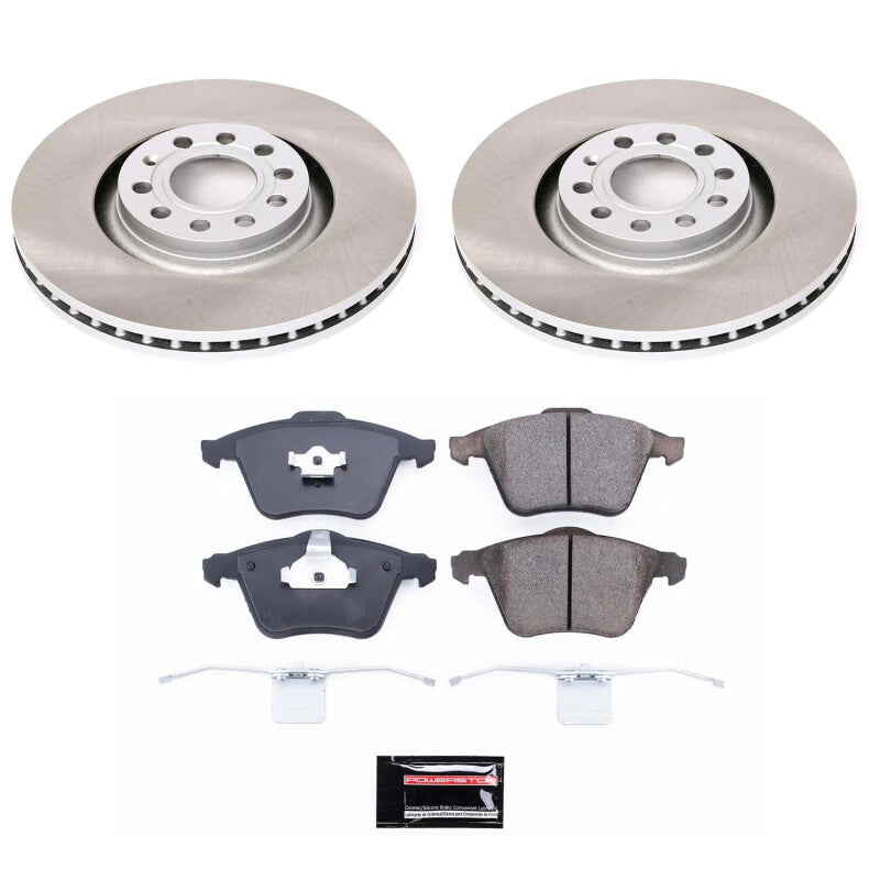 PSB Semi-Coated Rotor Kits - Power Stop 01-05 Audi Allroad Quattro Front Semi-Coated Rotor Kit