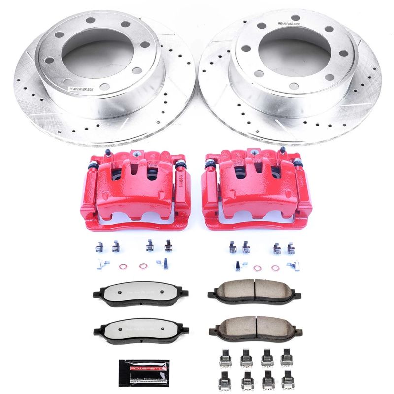 PSB Z36 Truck & Tow Kit - Power Stop 05-07 Ford F-350 Super Duty Rear Z36 Truck&Tow Kit w/Cals
