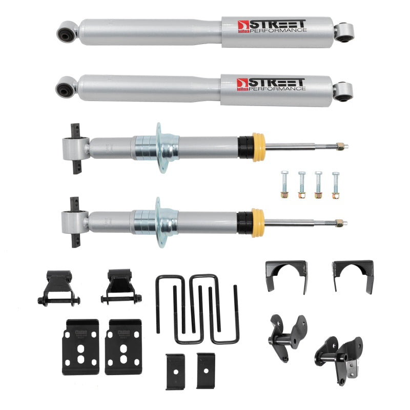 BT Lowering Kit - Belltech 2021+ Ford F-150 4WD 1in to 3.5in Front 7.5in Drop Rear Lowering Kit