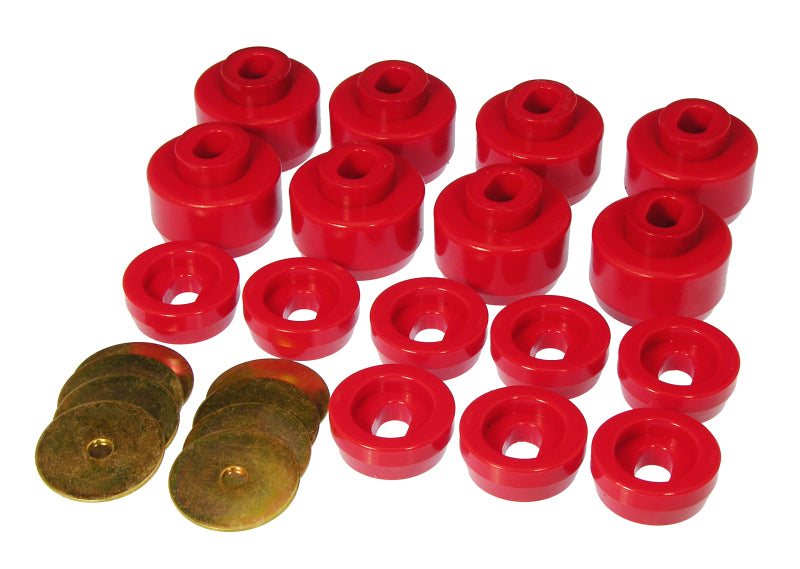 PRO Body/Subframe Bush - Red - Prothane 99-06 Chevy Silverado 2/4wd Body Mounts - Red