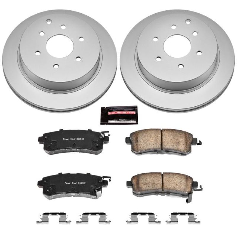 PSB Z17 Evolution Coated Kit - Power Stop 11-13 Infiniti QX56 Rear Z17 Evolution Geomet Coated Brake Kit