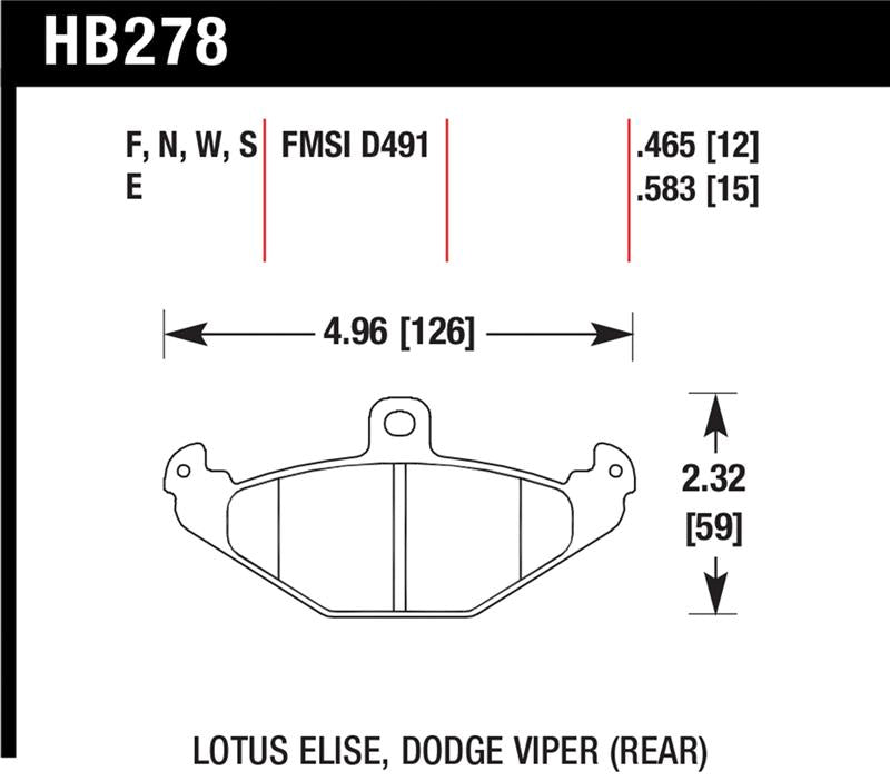 HAWK HPS Brake Pad Sets - Hawk HPS Street Brake Pads