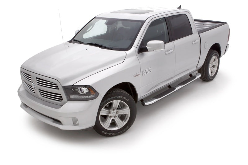LND Nerf Bars - Chrome - Lund 09-15 Dodge Ram 1500 Crew Cab (Built Before 7/1/15) 5in. Oval Bent Nerf Bars - Chrome