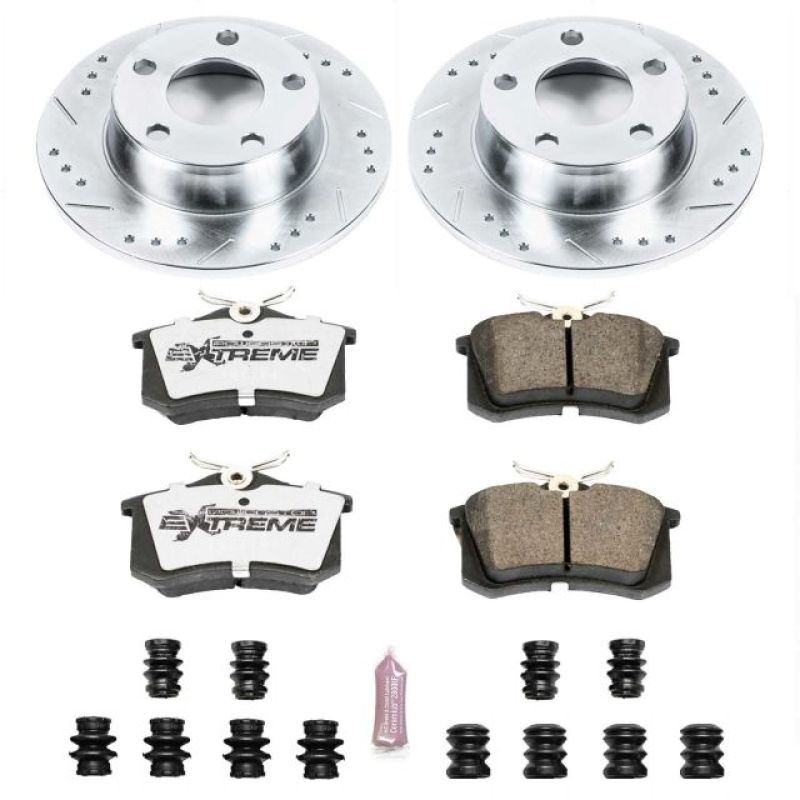 PSB Z26 Street Warrior Kit - Power Stop 99-04 Audi A6 Quattro Rear Z26 Street Warrior Brake Kit