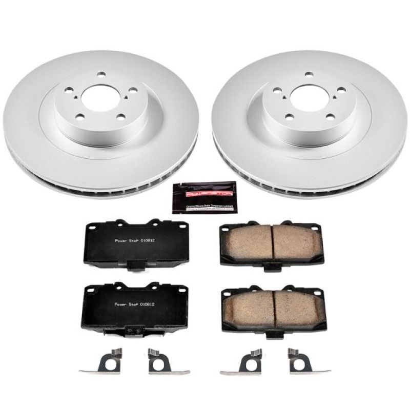 PSB Z17 Evolution Coated Kit - Power Stop 06-07 Subaru Impreza Front Z17 Evolution Geomet Coated Brake Kit