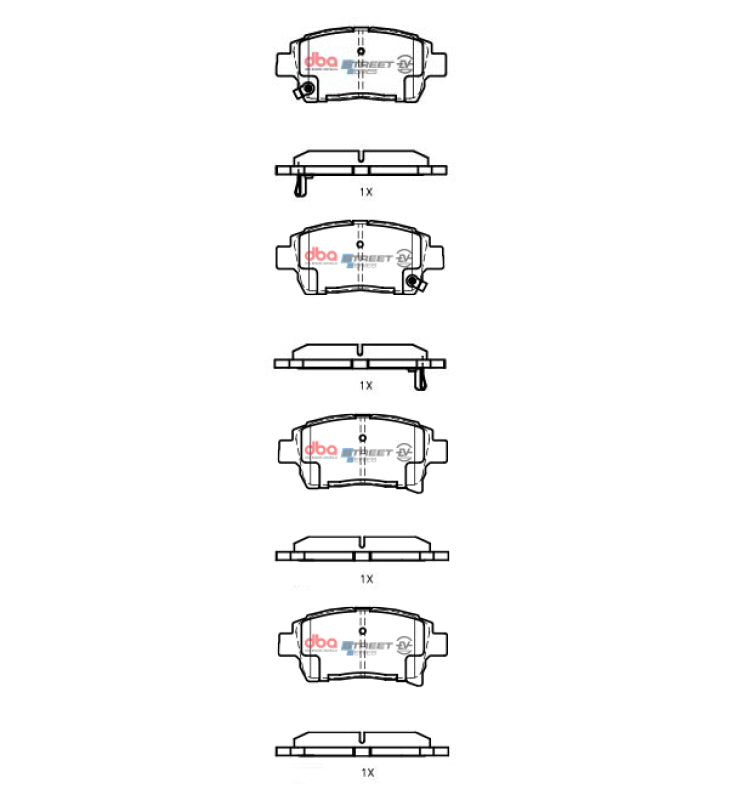 DBA Street Series Brake Pads - DBA 00-09 Toyota Prius Front SSEV Street Series Brake Pads