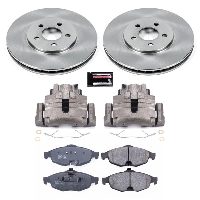 PSB Autospecialty Kit w/Cals - Power Stop 01-06 Chrysler Sebring Front Autospecialty Brake Kit w/Calipers