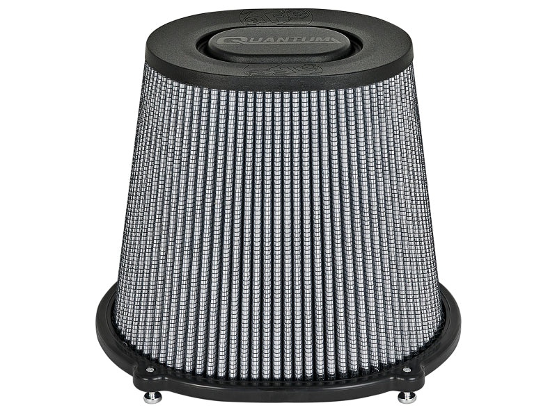 AFE Universal Pro Dry S Filter - aFe Quantum Intake Pro DRY S Universal Air Filter F-5in. / B-(10x8.75) / T-(6.75x0.5) / H-8in.