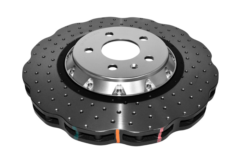 DBA 5000 Series Drilled Rotors - DBA 14-20 Audi A6 (w/345mm Front Rotor) Front 5000 Series Cross Drilled Rotor w/Silver Hat