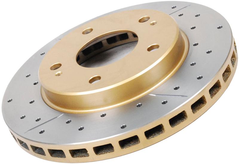 DBA Street Slot&Drill Rotors - DBA 04-05 Mazda 3 2.3L / 06+ MazdaSpeed3 Rear Drilled & Slotted Street Series Rotor