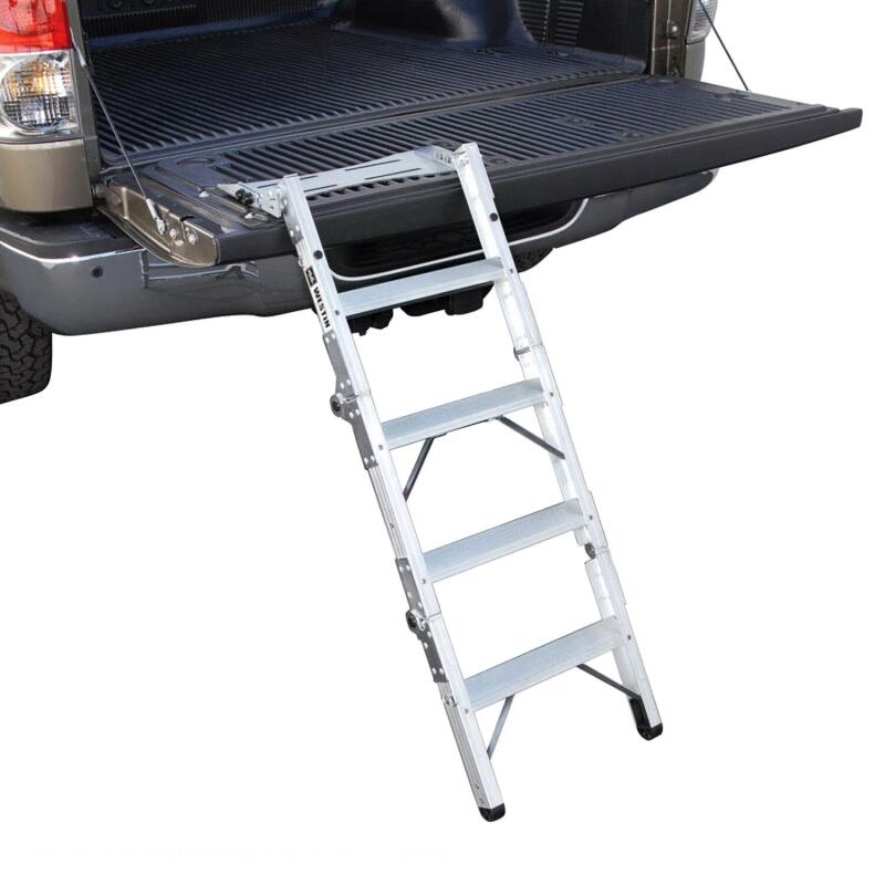 WES Truck-Pal Tailgate Ladder - Westin Truck-Pal Tailgate Ladder - Aluminum