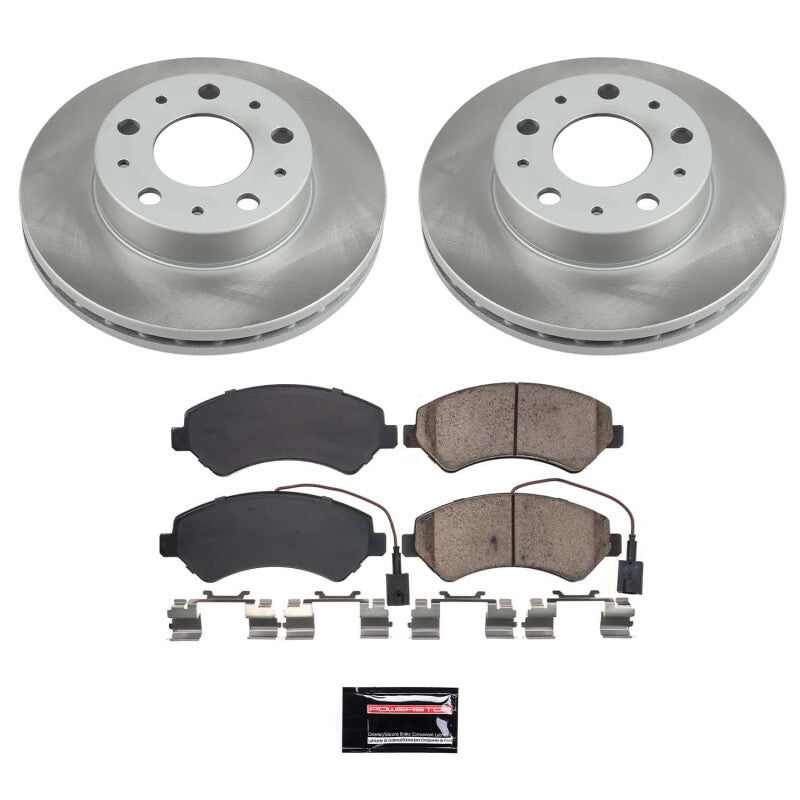 PSB Semi-Coated Rotor Kits - Power Stop 14-23 Ram ProMaster 3500 Front Semi-Coated Rotor Kit