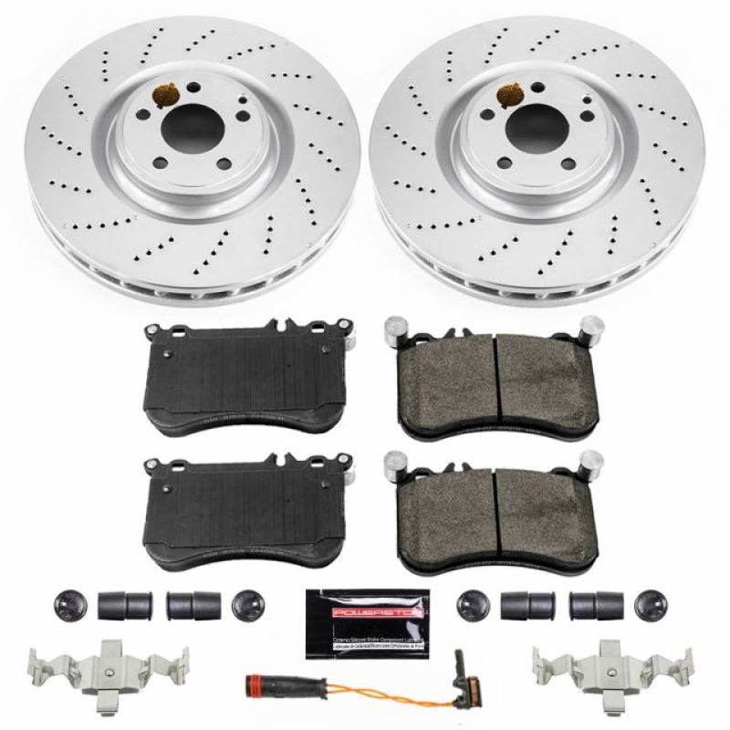 PSB Evolution Coated Rotor - Power Stop 12-18 Mercedes-Benz CLS550 Front Z23 Coated Brake Kit