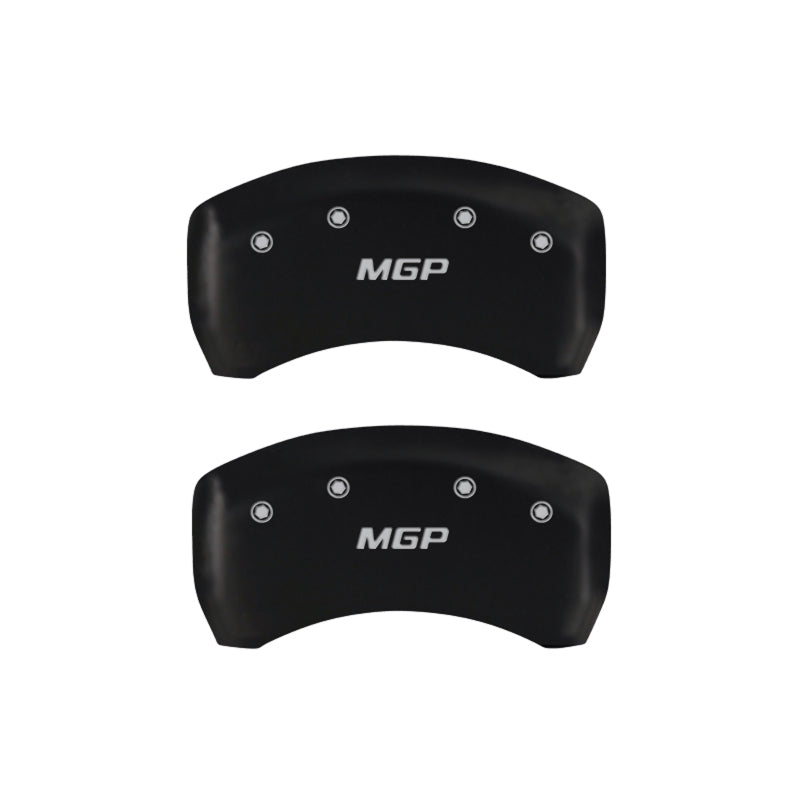 MGP Caliper Covers 4 Standard - MGP 4 Caliper Covers Engraved Front & Rear MGP Matte Black finish silver ch